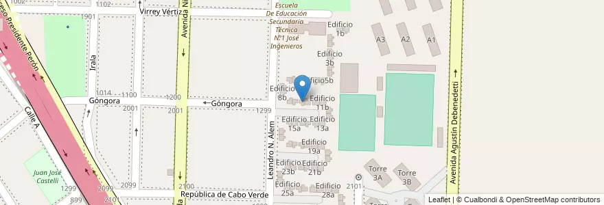 Mapa de ubicacion de Edificio 10a en アルゼンチン, ブエノスアイレス州, Partido De Avellaneda, Dock Sud.