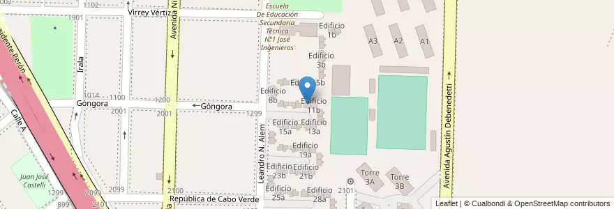 Mapa de ubicacion de Edificio 11a en Argentinië, Buenos Aires, Partido De Avellaneda, Dock Sud.