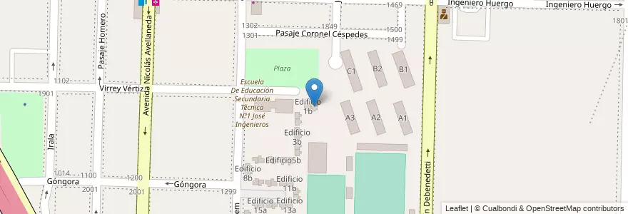 Mapa de ubicacion de Edificio 1a en アルゼンチン, ブエノスアイレス州, Partido De Avellaneda, Dock Sud.