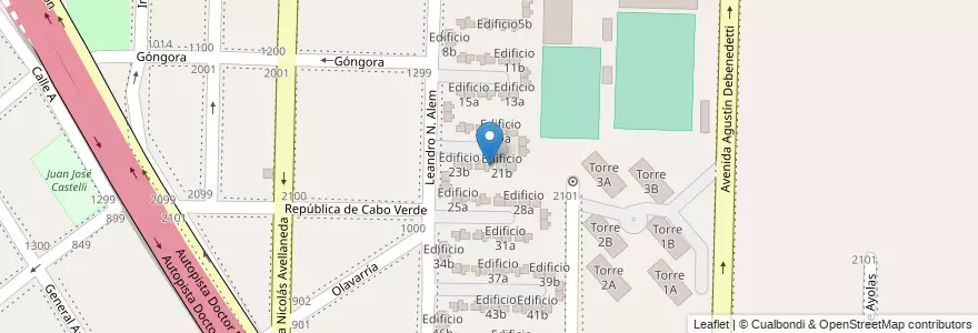 Mapa de ubicacion de Edificio 22a en Arjantin, Buenos Aires, Partido De Avellaneda, Dock Sud.