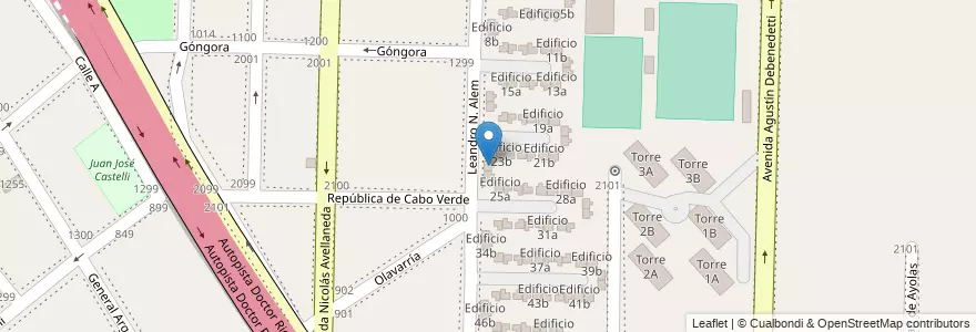 Mapa de ubicacion de Edificio 24a en Argentina, Provincia Di Buenos Aires, Partido De Avellaneda, Dock Sud.