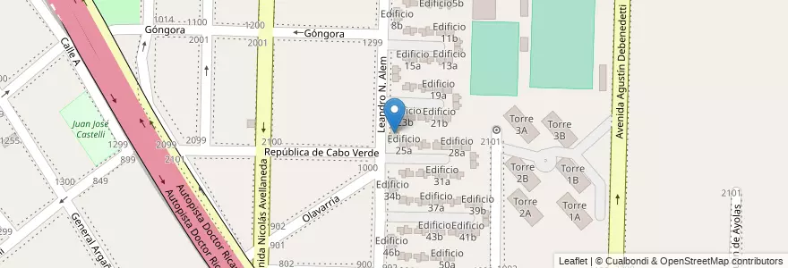 Mapa de ubicacion de Edificio 24b en アルゼンチン, ブエノスアイレス州, Partido De Avellaneda, Dock Sud.