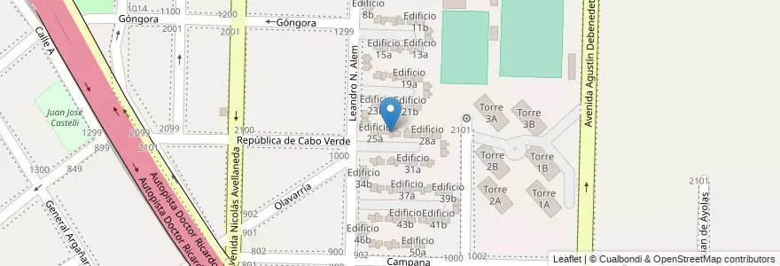 Mapa de ubicacion de Edificio 26a en アルゼンチン, ブエノスアイレス州, Partido De Avellaneda, Dock Sud.