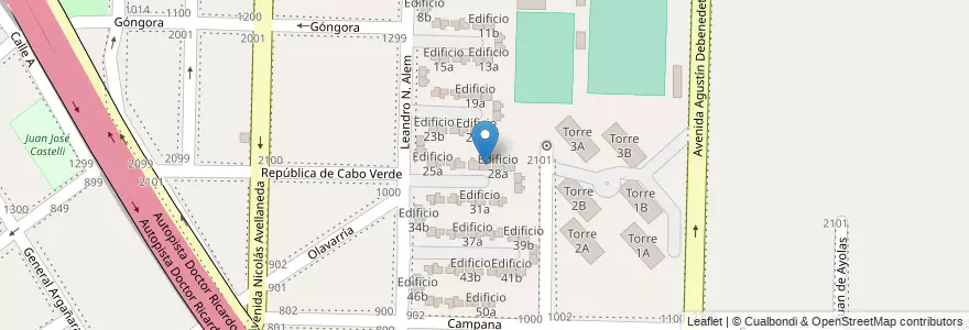 Mapa de ubicacion de Edificio 27b en アルゼンチン, ブエノスアイレス州, Partido De Avellaneda, Dock Sud.