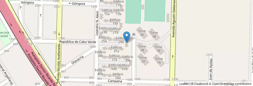 Mapa de ubicacion de Edificio 29a en Argentinien, Provinz Buenos Aires, Partido De Avellaneda, Dock Sud.