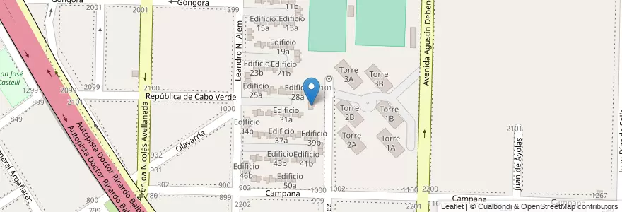 Mapa de ubicacion de Edificio 29b en アルゼンチン, ブエノスアイレス州, Partido De Avellaneda, Dock Sud.