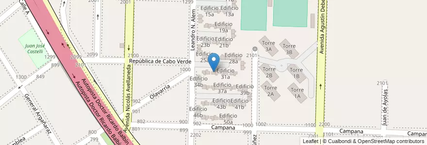 Mapa de ubicacion de Edificio 32b en アルゼンチン, ブエノスアイレス州, Partido De Avellaneda, Dock Sud.