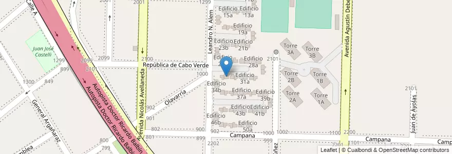 Mapa de ubicacion de Edificio 33a en 아르헨티나, 부에노스아이레스주, Partido De Avellaneda, Dock Sud.