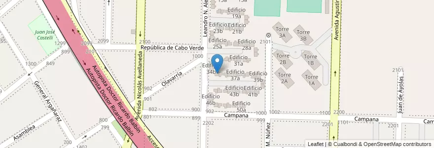 Mapa de ubicacion de Edificio 35a en アルゼンチン, ブエノスアイレス州, Partido De Avellaneda, Dock Sud.