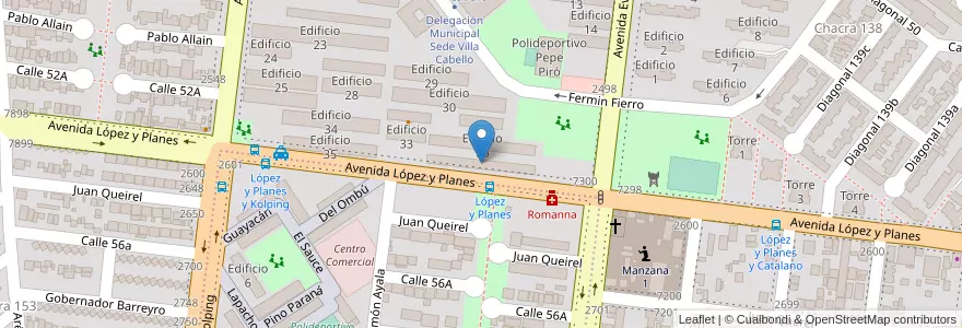 Mapa de ubicacion de Edificio 37 en Аргентина, Misiones, Departamento Capital, Municipio De Posadas, Posadas.