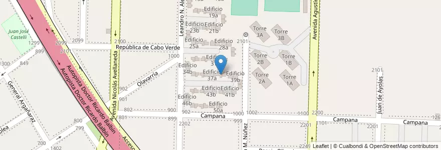 Mapa de ubicacion de Edificio 38a en アルゼンチン, ブエノスアイレス州, Partido De Avellaneda, Dock Sud.