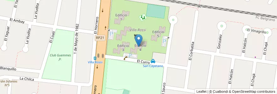 Mapa de ubicacion de Edificio 4 en Argentina, Provincia Di Buenos Aires, Partido De La Matanza, Ciudad Evita.