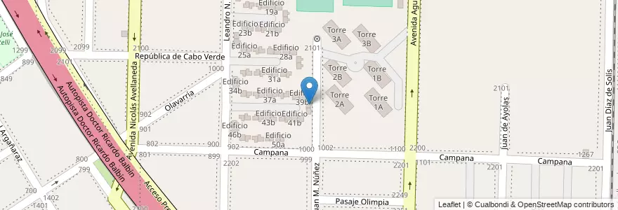 Mapa de ubicacion de Edificio 40a en アルゼンチン, ブエノスアイレス州, Partido De Avellaneda, Dock Sud.