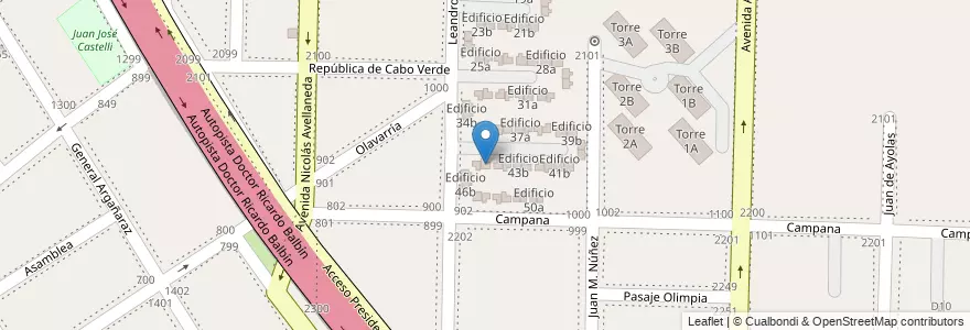 Mapa de ubicacion de Edificio 45a en Arjantin, Buenos Aires, Partido De Avellaneda, Dock Sud.