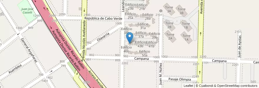 Mapa de ubicacion de Edificio 45b en Argentinien, Provinz Buenos Aires, Partido De Avellaneda, Dock Sud.