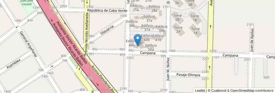Mapa de ubicacion de Edificio 47b en アルゼンチン, ブエノスアイレス州, Partido De Avellaneda, Dock Sud.