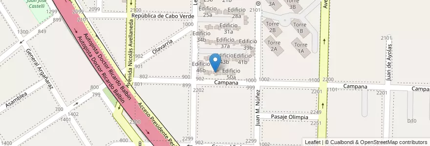 Mapa de ubicacion de Edificio 48a en アルゼンチン, ブエノスアイレス州, Partido De Avellaneda, Dock Sud.