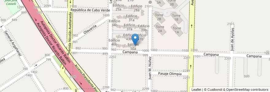 Mapa de ubicacion de Edificio 50b en الأرجنتين, بوينس آيرس, Partido De Avellaneda, Dock Sud.