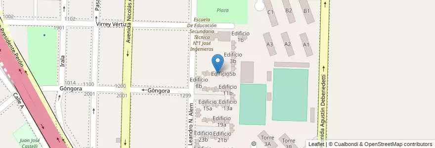 Mapa de ubicacion de Edificio 6a en アルゼンチン, ブエノスアイレス州, Partido De Avellaneda, Dock Sud.