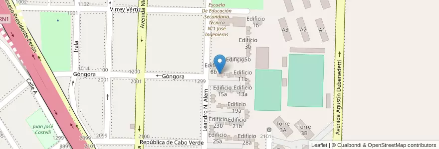 Mapa de ubicacion de Edificio 9a en Arjantin, Buenos Aires, Partido De Avellaneda, Dock Sud.