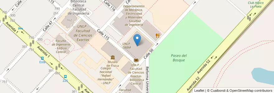 Mapa de ubicacion de Edificio Abuelas de Plaza de Mayo, Casco Urbano en آرژانتین, استان بوئنوس آیرس, Partido De La Plata, La Plata.