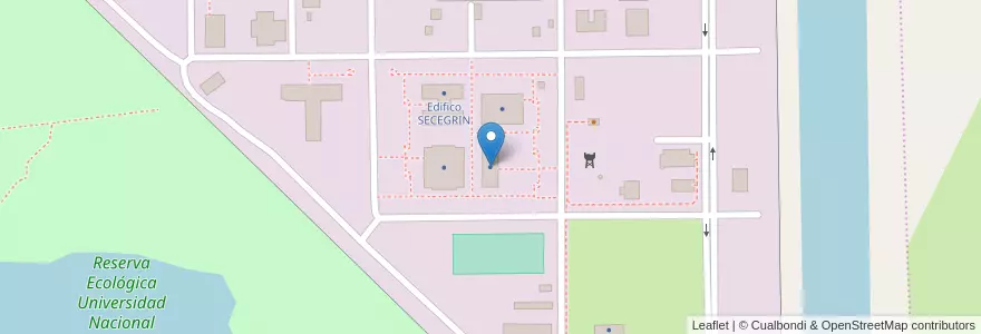 Mapa de ubicacion de Edificio Administracion en 阿根廷, Santa Fe, Departamento La Capital, Santa Fe Capital.