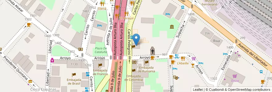 Mapa de ubicacion de Edificio Argencons, Retiro en الأرجنتين, Ciudad Autónoma De Buenos Aires, Comuna 1, Buenos Aires.