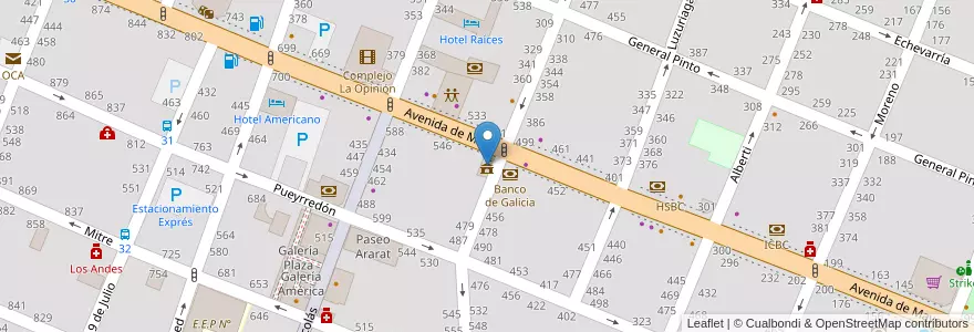 Mapa de ubicacion de Edificio Azul en الأرجنتين, بوينس آيرس, Partido De Pergamino.