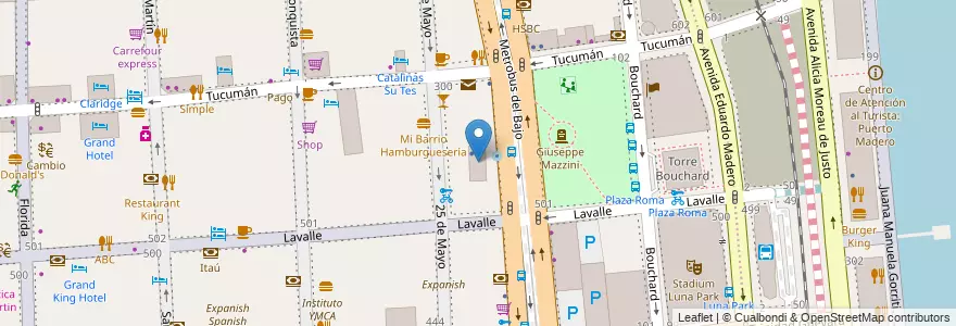 Mapa de ubicacion de Edificio CHACOFI, San Nicolas en آرژانتین, Ciudad Autónoma De Buenos Aires, Comuna 1, Buenos Aires.