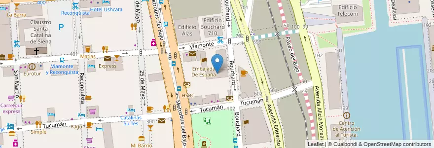 Mapa de ubicacion de Edificio Cibert, San Nicolas en Argentina, Ciudad Autónoma De Buenos Aires, Comuna 1, Buenos Aires.