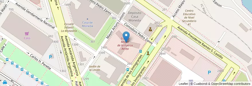 Mapa de ubicacion de Edificio Condor, Retiro en 阿根廷, Ciudad Autónoma De Buenos Aires, Comuna 1, 布宜诺斯艾利斯.