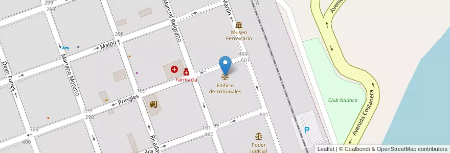 Mapa de ubicacion de Edificio de Tribunales en Аргентина, Формоса, Departamento Formosa, Municipio De Formosa, Formosa.