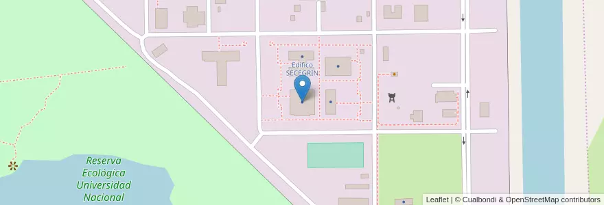 Mapa de ubicacion de Edificio Documentación en الأرجنتين, سانتا في, إدارة العاصمة, سانتا في العاصمة.