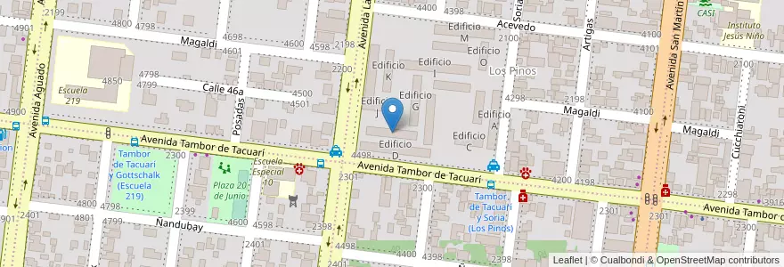 Mapa de ubicacion de Edificio F en Argentinië, Misiones, Departamento Capital, Municipio De Posadas, Posadas.