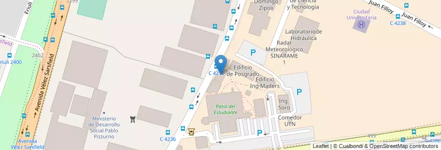 Mapa de ubicacion de Edificio Ing Ichaurrondo en Argentine, Córdoba, Departamento Capital, Pedanía Capital, Córdoba, Municipio De Córdoba.