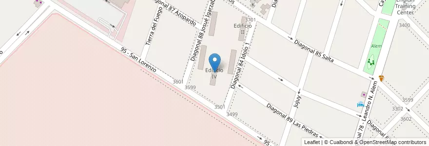 Mapa de ubicacion de Edificio IV en Arjantin, Buenos Aires, Partido De General San Martín, Villa Ballester.