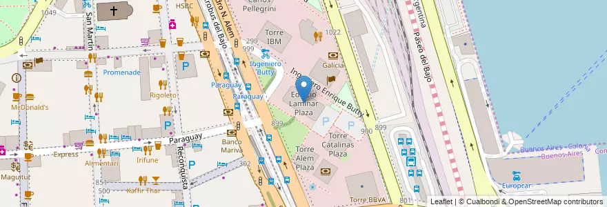 Mapa de ubicacion de Edificio Laminar Plaza, Retiro en Argentina, Autonomous City Of Buenos Aires, Comuna 1, Autonomous City Of Buenos Aires.