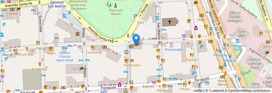 Mapa de ubicacion de Edificio Nordiska Kompaniet, Retiro en Argentinien, Ciudad Autónoma De Buenos Aires, Comuna 1, Buenos Aires.