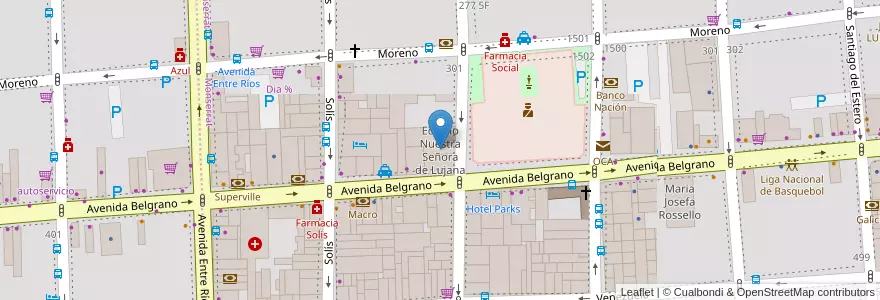 Mapa de ubicacion de Edificio Nuestra Señora de Lujana, Montserrat en Argentina, Autonomous City Of Buenos Aires, Comuna 1, Autonomous City Of Buenos Aires.