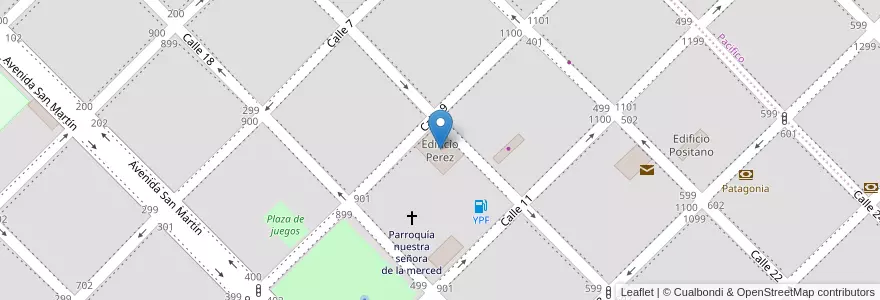 Mapa de ubicacion de Edificio Perez en 阿根廷, La Pampa, Departamento Maracó, Municipio De General Pico.
