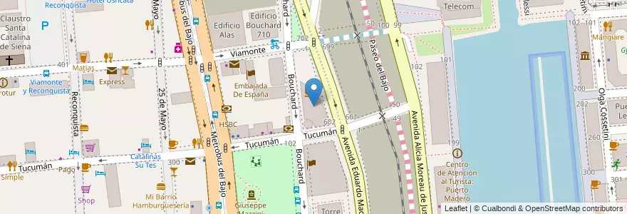 Mapa de ubicacion de Edificio República, San Nicolas en 阿根廷, Ciudad Autónoma De Buenos Aires, Comuna 1, 布宜诺斯艾利斯.