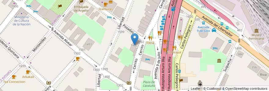 Mapa de ubicacion de Edificio Sudamérica, Retiro en آرژانتین, Ciudad Autónoma De Buenos Aires, Comuna 1, Buenos Aires.