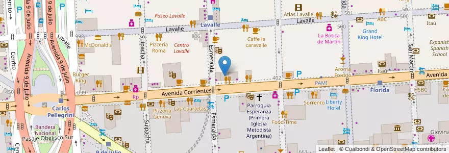 Mapa de ubicacion de Edificio Viggiano, San Nicolas en 아르헨티나, Ciudad Autónoma De Buenos Aires, Comuna 1, 부에노스아이레스.
