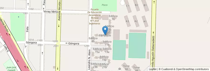 Mapa de ubicacion de Edificio5b en アルゼンチン, ブエノスアイレス州, Partido De Avellaneda, Dock Sud.