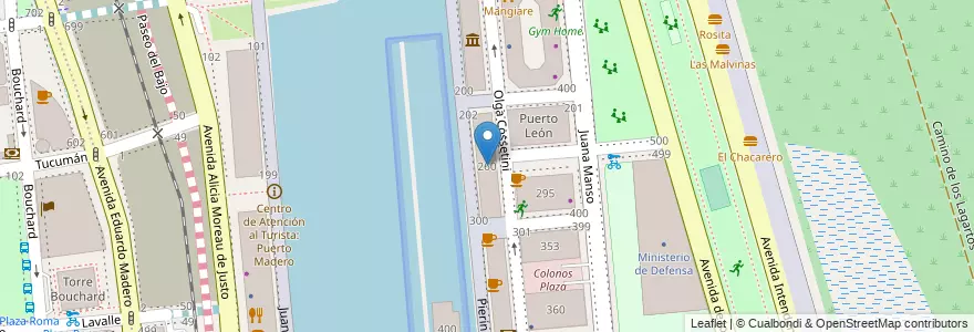 Mapa de ubicacion de Edificios Yacht, Puerto Madero en الأرجنتين, Ciudad Autónoma De Buenos Aires, Comuna 1, Buenos Aires.