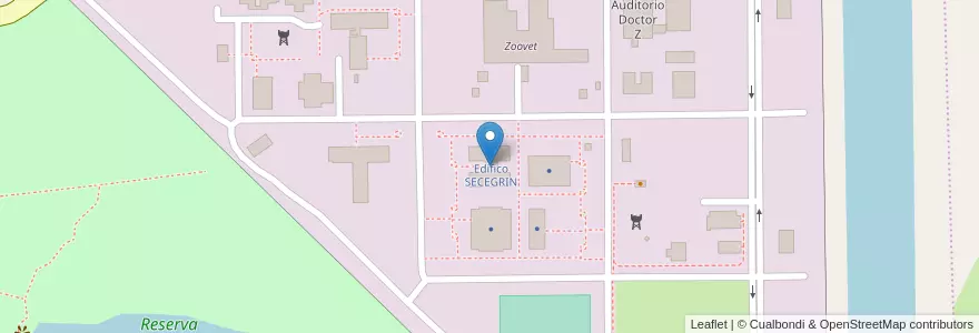 Mapa de ubicacion de Edifico SECEGRIN en Argentinië, Santa Fe, Departamento La Capital, Santa Fe Capital.