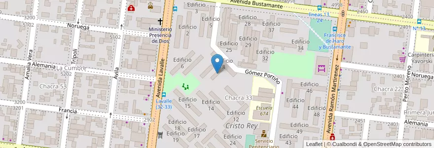 Mapa de ubicacion de Edifricio 9 en Argentinien, Misiones, Departamento Capital, Municipio De Posadas, Posadas.