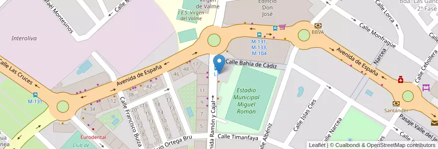 Mapa de ubicacion de Educademia en 西班牙, 安达鲁西亚, Sevilla, Dos Hermanas.