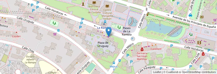 Mapa de ubicacion de Educar en Spain, Community Of Madrid, Community Of Madrid, Área Metropolitana De Madrid Y Corredor Del Henares, Coslada.