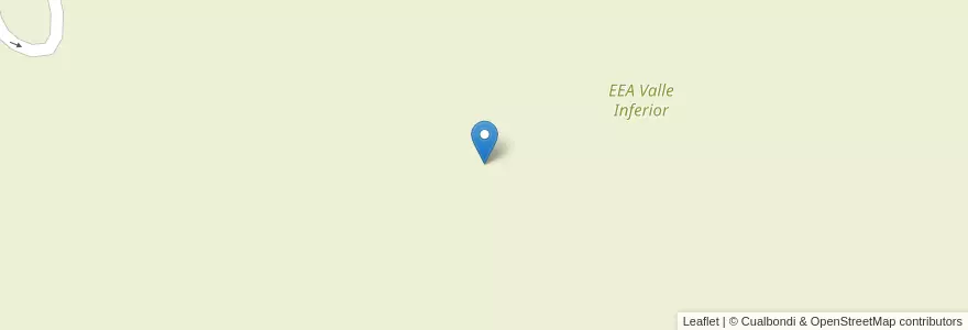 Mapa de ubicacion de EEA Valle Inferior en アルゼンチン, リオネグロ州, Departamento Adolfo Alsina, Viedma.